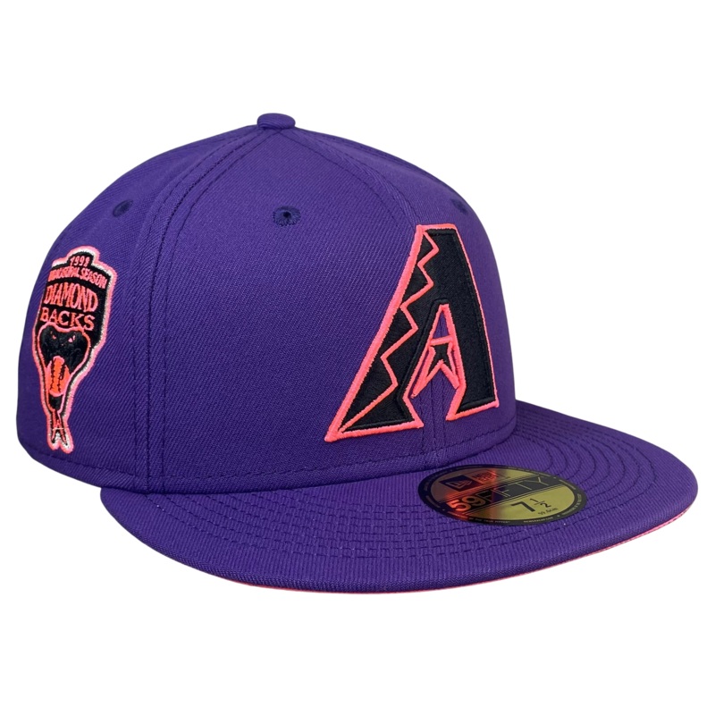 New Era Arizona Diamondbacks Purple/Pink 1998 Inaugural Season 59FIFTY Fitted Hat