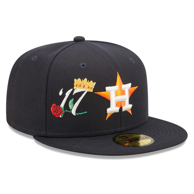 New Era Houston Astros Navy 2017 World Series Champions Crown 59FIFTY Fitted Hat