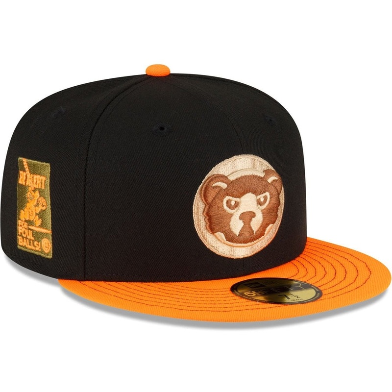 New Era Just Caps Orange Visor Chicago Cubs 2023 59FIFTY Fitted Hat