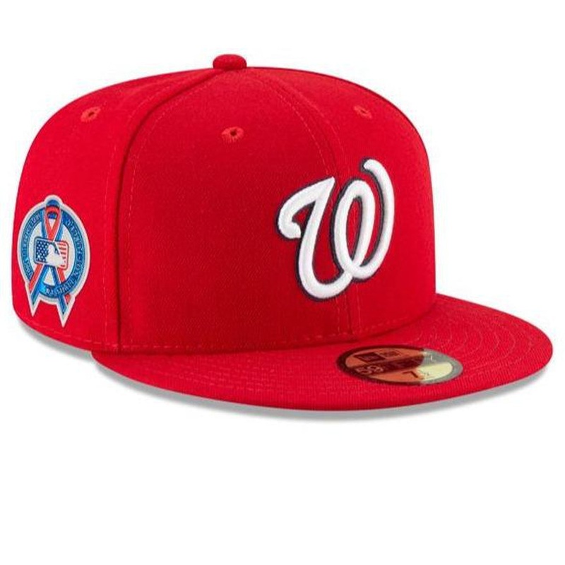 New Era Washington Nationals Red  9/11 Memorial On-Field 59FIFTY Fitted Hat