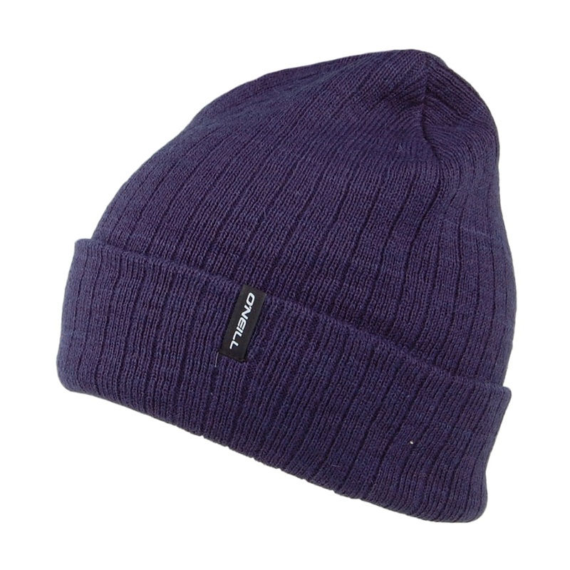 O’Neill Hats Everyday Line Knit Beanie Hat – Dark Navy 1-Size