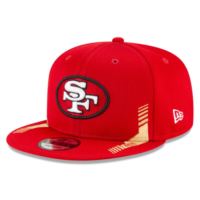 San Francisco 49ers New Era 2021 NFL Sideline HOME 9Fifty Snapback Hat – Scarlet