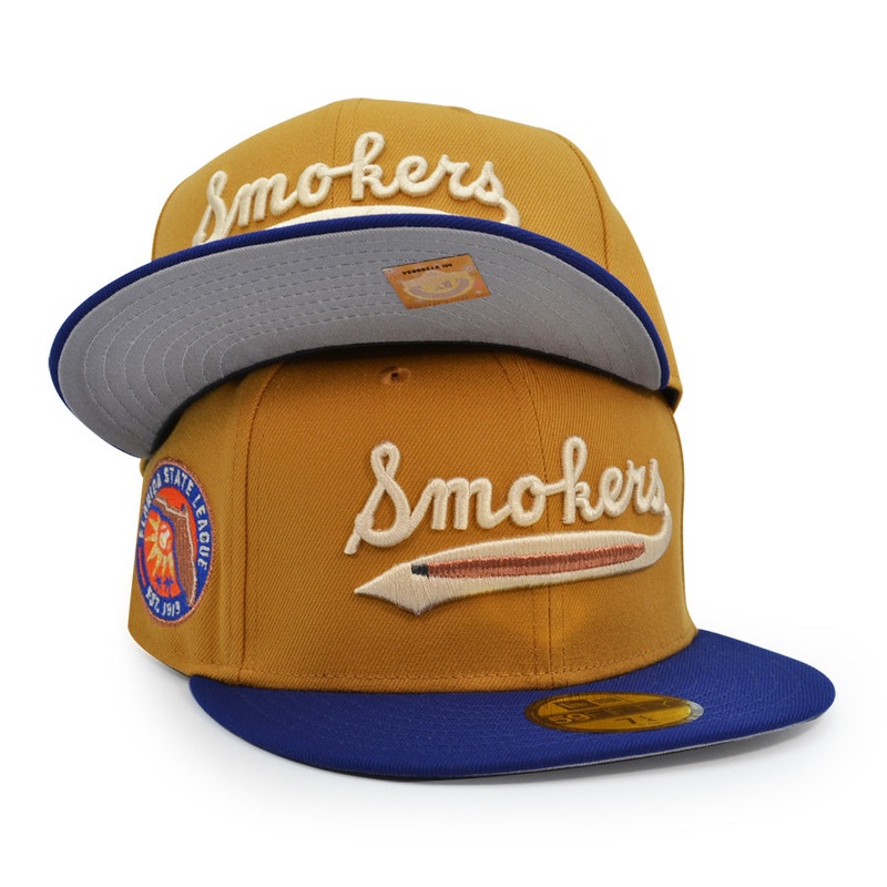 Tampa Smokers Florida State League Exclusive New Era 59Fifty Fitted Hat – Panama/Dark Royal 6 7/8