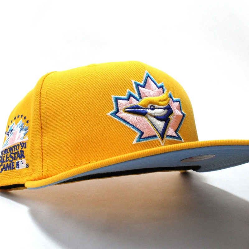 Toronto Blue Jays 1991 All Star Game New Era 59Fifty Fitted Hat (Gold Blue Under Brim) 7