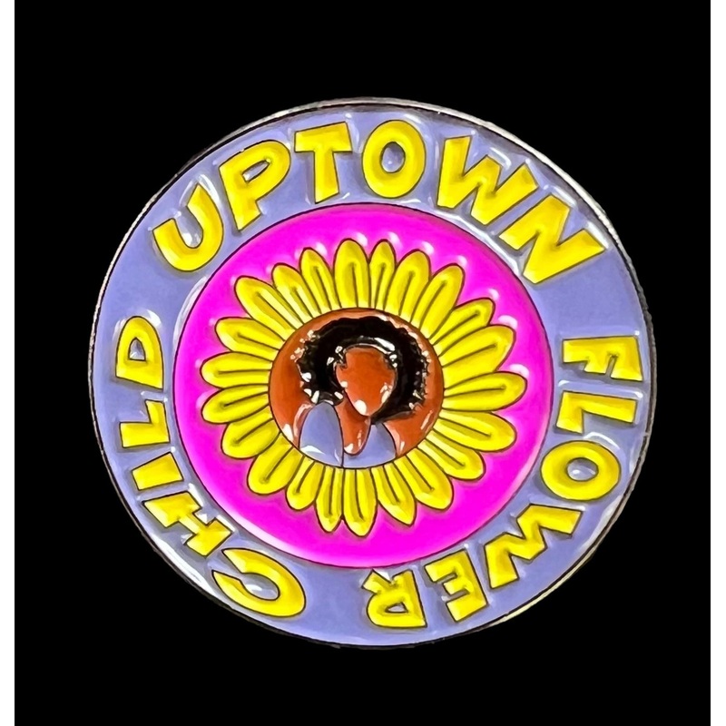 UPTOWN FLOWER CHILD PURPLE PIN