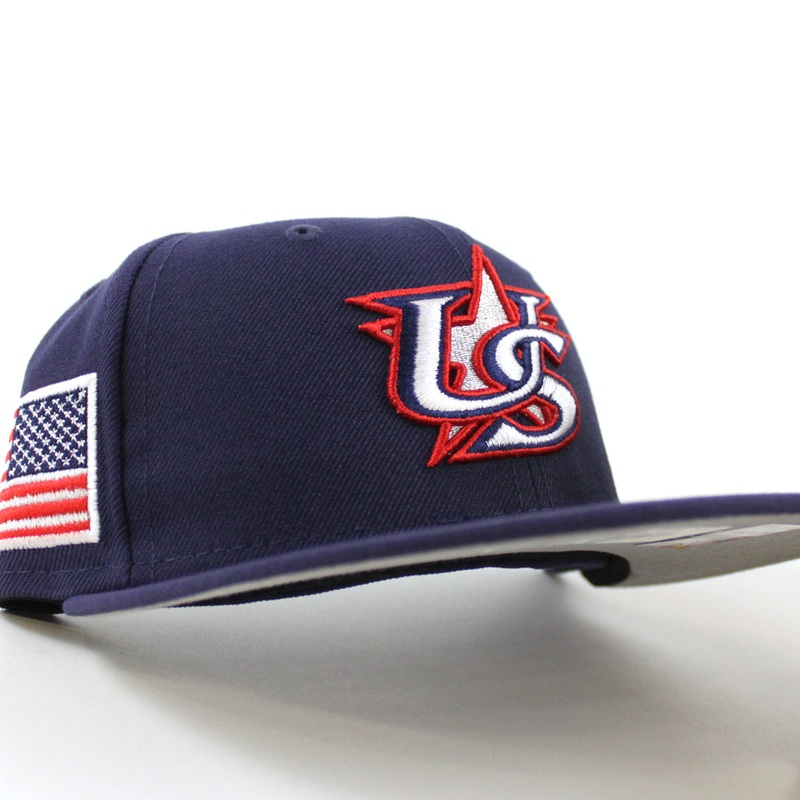 USA 2023 World Baseball Classic (WBC) New Era 59Fifty Fitted Hat (Navy Grey Under Brim) 7