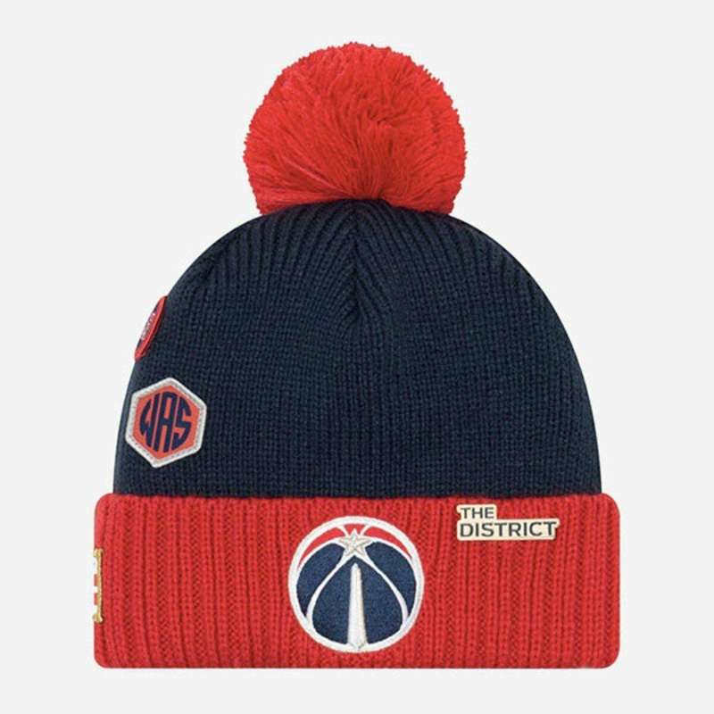 Washington Wizards New Era 2018 DRAFT KNIT Cuffed Knit NBA Hat – Navy/Red