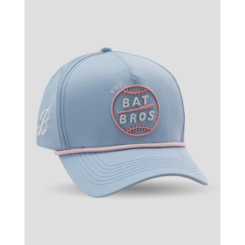 Bat Bros Five Panel Cap – Light Blue