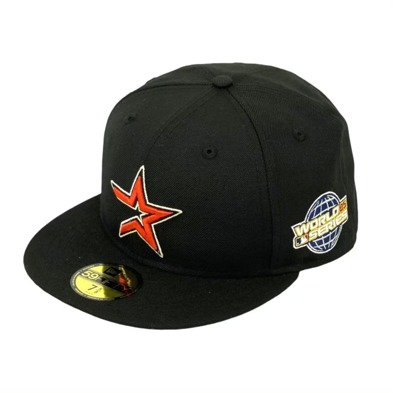 HOUSTON ASTROS (BLACK) “2005 WORLDSERIES” NEW ERA 59FIFTY FITTED (GREY UNDER VISOR) 7