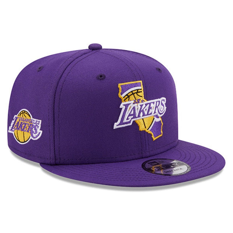 Los Angeles Lakers New Era LOCAL 9Fifty Snapback NBA Hat – Purple