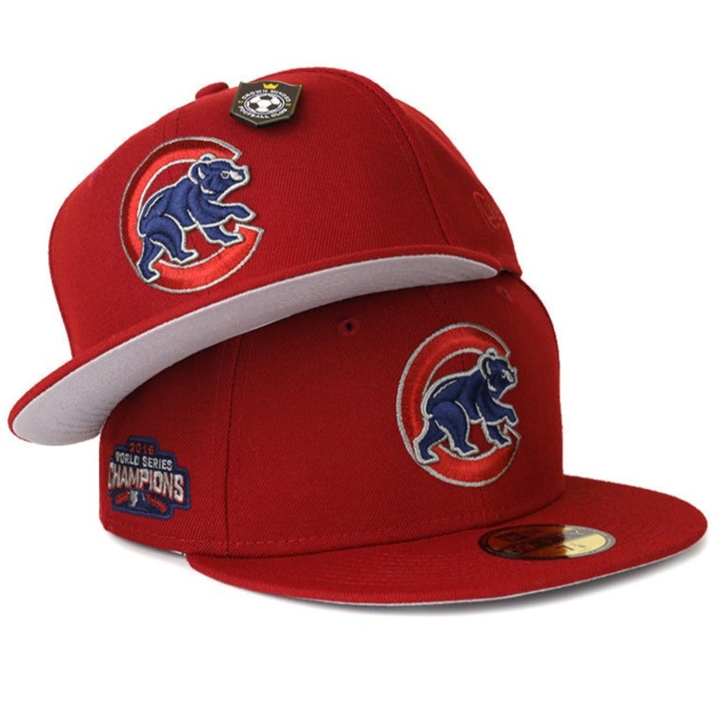 New Era CrownMinded X Hallucinathan Chicago Cubs ‘Golden Goal’ 2016 World Series Champions 59FIFTY Fitted Hat