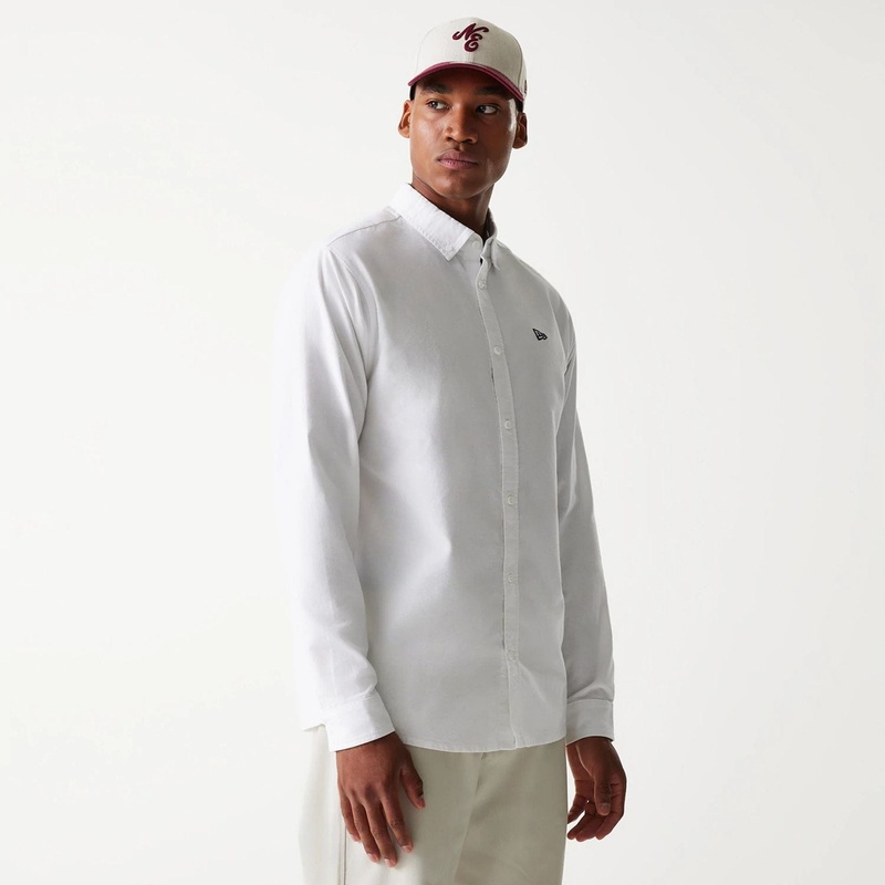 New Era White Long Sleeve Shirt XS