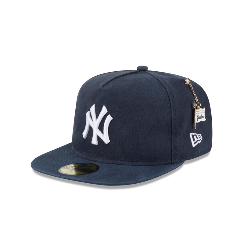 New York Yankees 59FIFTY Championship Side Flag Navy Cap 7