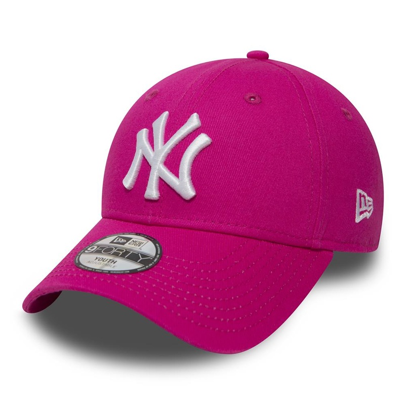 New York Yankees 9FORTY Kids League Basic Pink Cap NE-CHILD