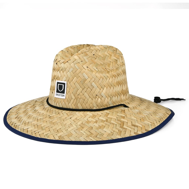 Brixton Hats Beta Straw Lifeguard Hat – Tan Small/Medium