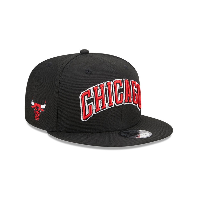 Chicago Bulls New Era Jersey Hook Statement Edition 9FIFTY Snapback Hat -Black