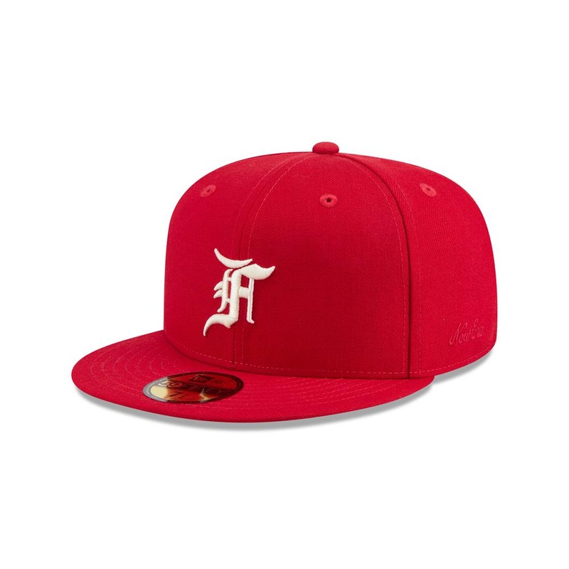 Cincinnati Reds 59FIFTY Fear of God Scarlet Cap 6-7/8