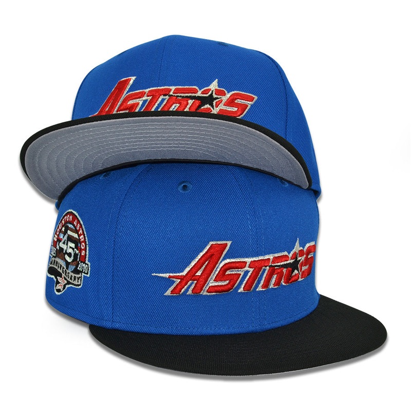 Houston Astros “DAYS BEFORE” Exclusive New Era 59Fifty Fitted Hat – Blue Azure/Black 6 7/8