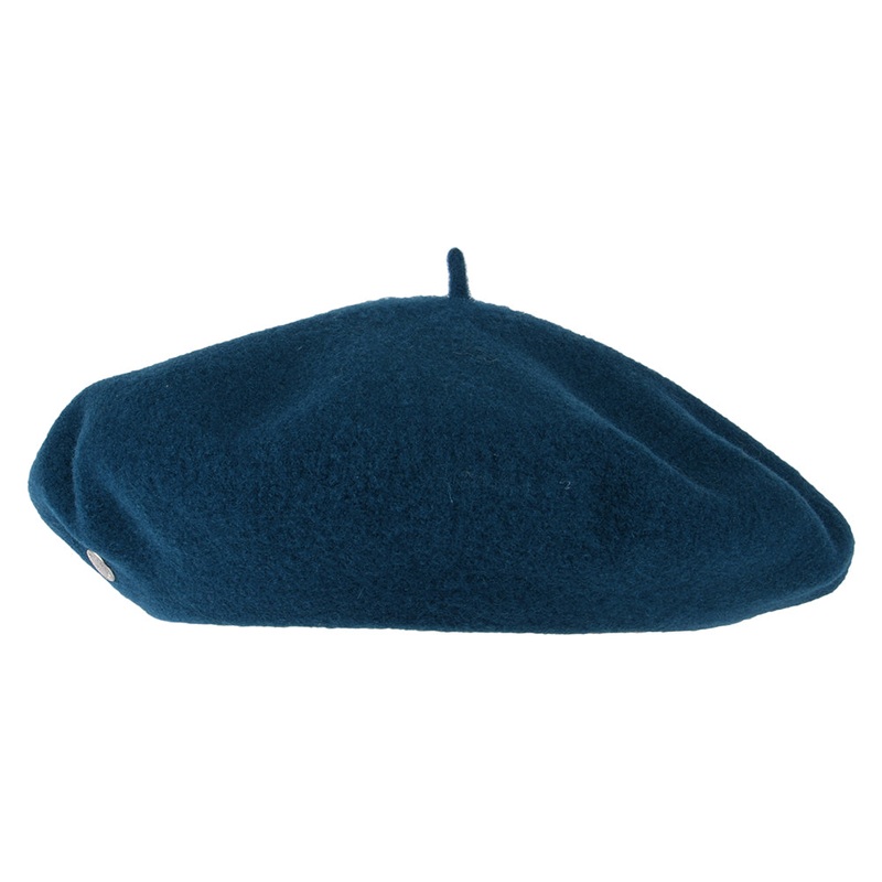 Hritage par Laulhre Hats Authentique Merino Wool Beret – Peacock 1-Size