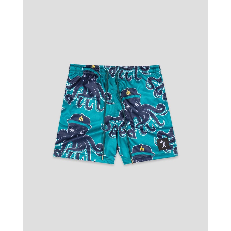 Mariners Monster Diamond Air Youth Mesh Shorts (Teal) – Seattle Mariners Youth Small