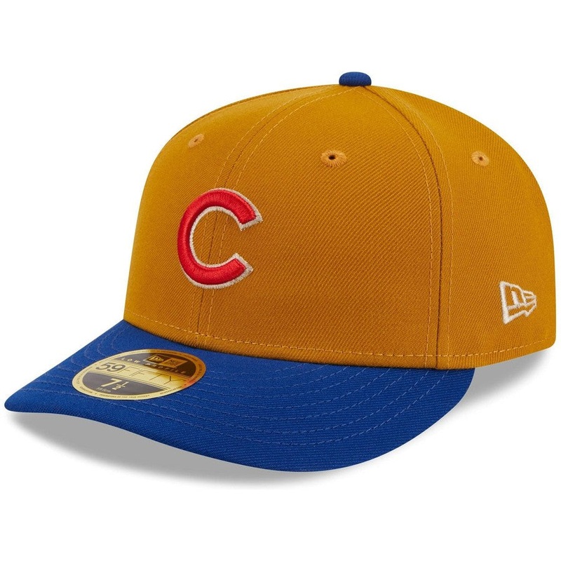 New Era Chicago Cubs Vintage Gold Low Profile 2023 59FIFTY Fitted Hat
