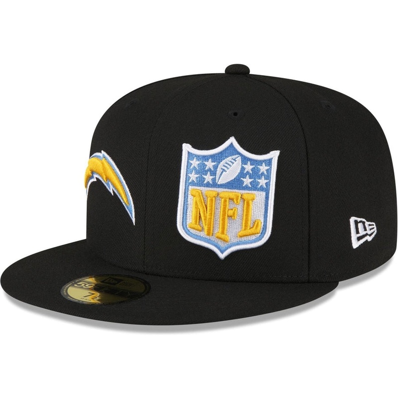 New Era Los Angeles Chargers 2023 Sideline Black 59FIFTY Fitted Hat
