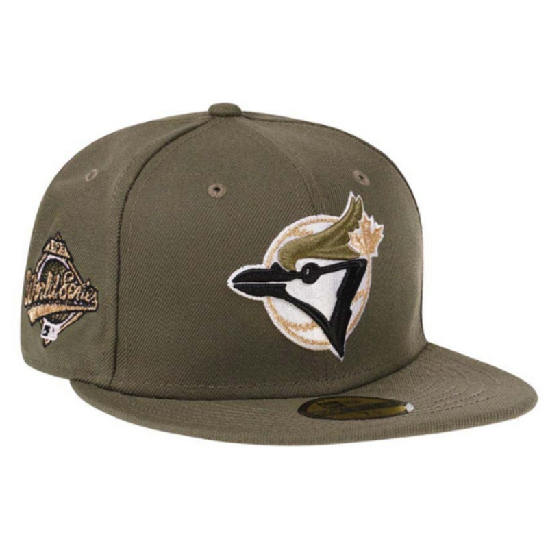 New Era Toronto Blue Jays World Series 1993 Olive Pink 59FIFTY Fitted Hat