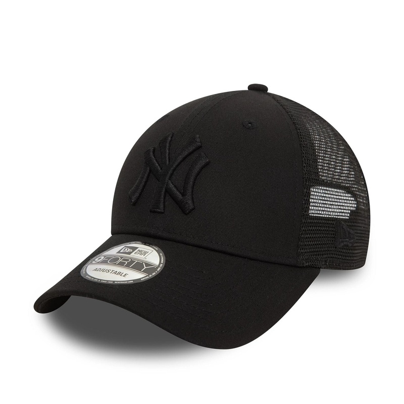 New York Yankees Home Field Black 9FORTY Trucker Adjustable Cap OSFM