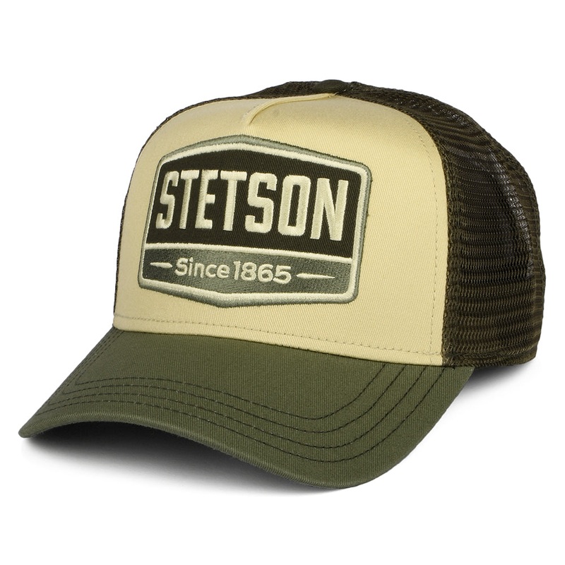 Stetson Hats Gasoline Trucker Cap – Olive Adjustable