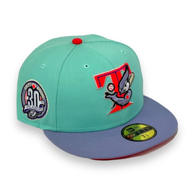 TORONTO BLUEJAYS (MINT) (30TH ANNIVERSARY) NEW ERA 59FIFTY FITTED (LAVA UNDER VISOR) 67/8