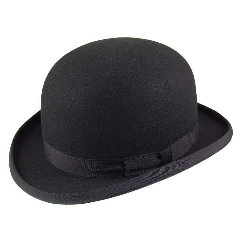 Christys Hats Wool Felt Bowler Hat – Black S