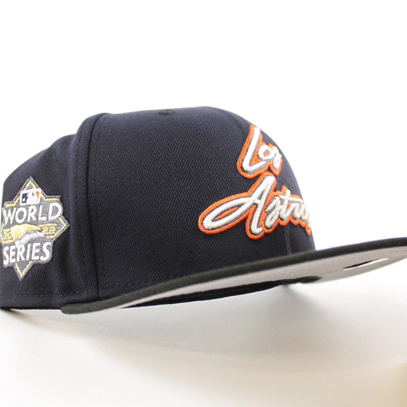 Houston Los Astros 2023 World Series New Era 59Fifty Fitted Hat (Navy Black Gray Under Brim) 7