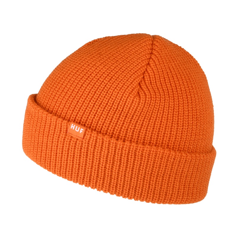 HUF Usual Fisherman Beanie Hat – Bright Orange 1-Size