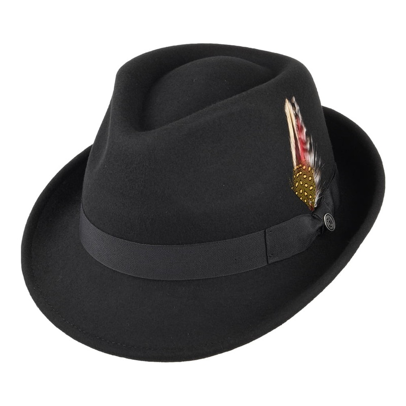 Jaxon & James Detroit Trilby Hat – Black S