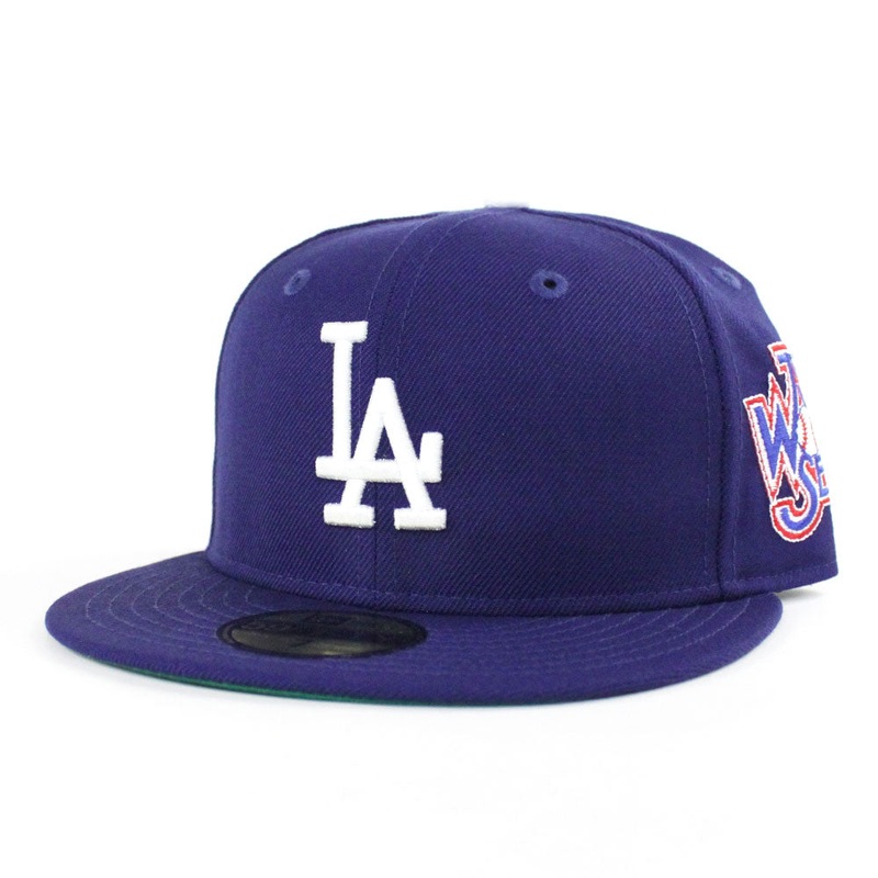 Los Angeles Dodgers 75th World Series New Era 59Fifty Fitted Hat (Green Under Brim) 7