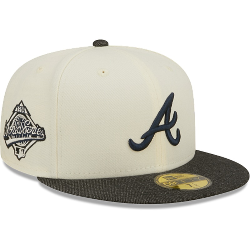 New Era Atlanta Braves Black Denim 2022 59FIFTY Fitted Hat
