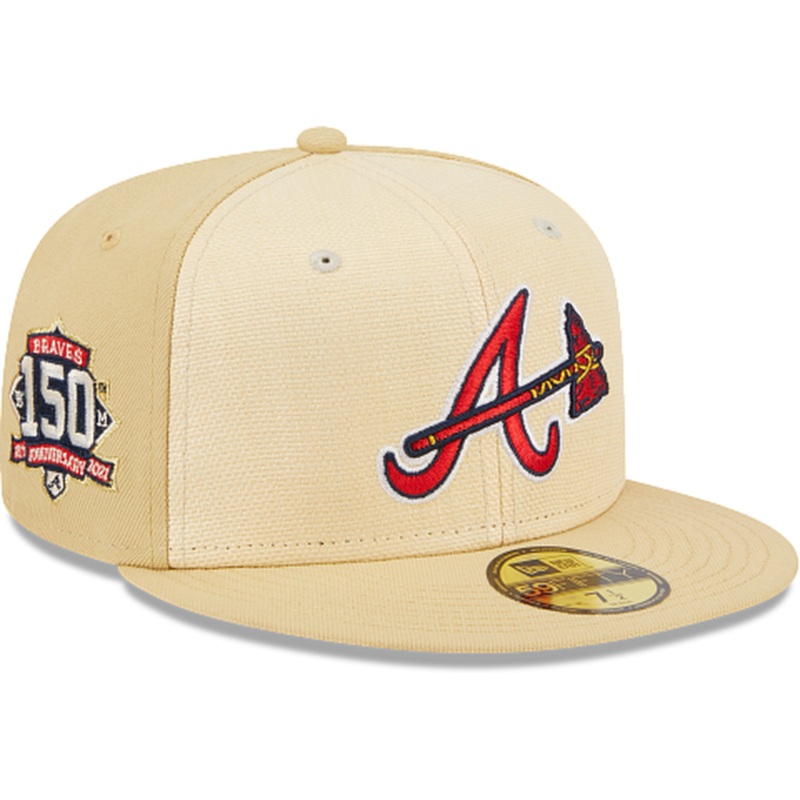 New Era Atlanta Braves Raffia Front 2023 59FIFTY Fitted Hat
