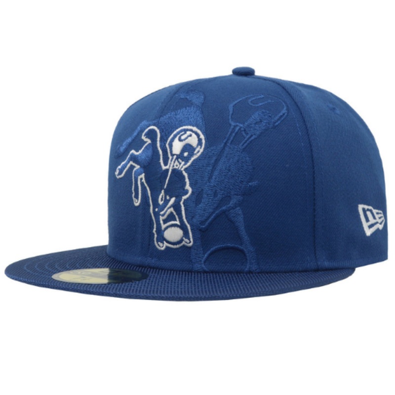 New Era Indianapolis Colts 1961 Throwback logo Blue 59FIFTY Fitted Hat