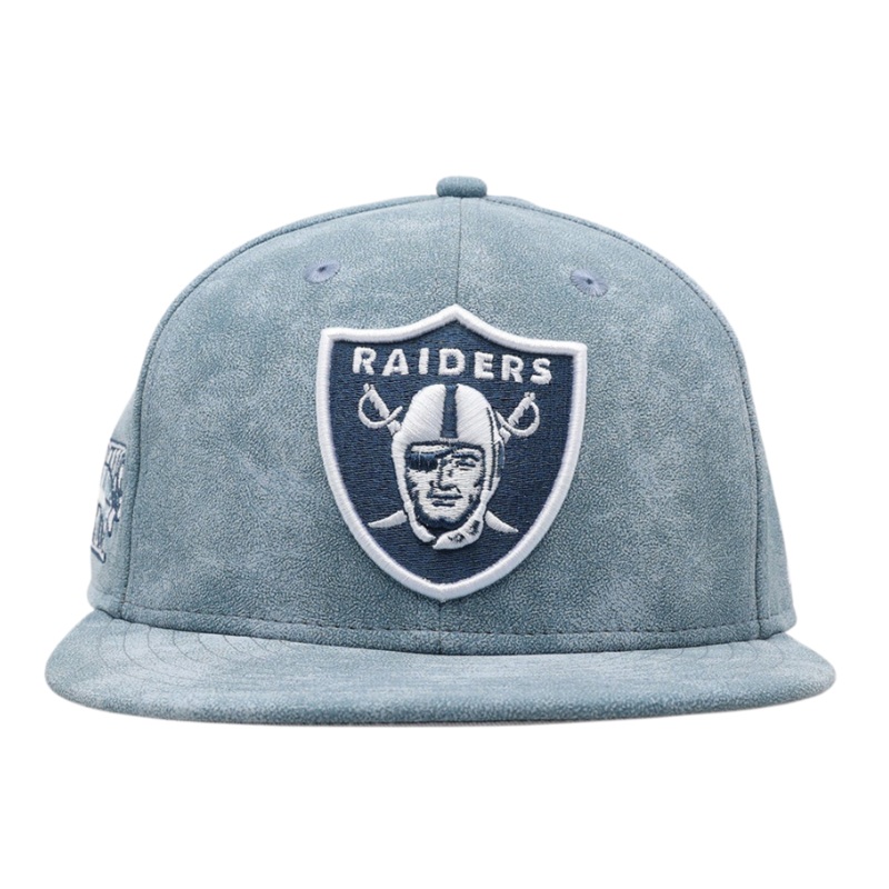 New Era Las Vegas Raiders ‘Sky Blue Washed Suede’ 59FIFTY Fitted Hat