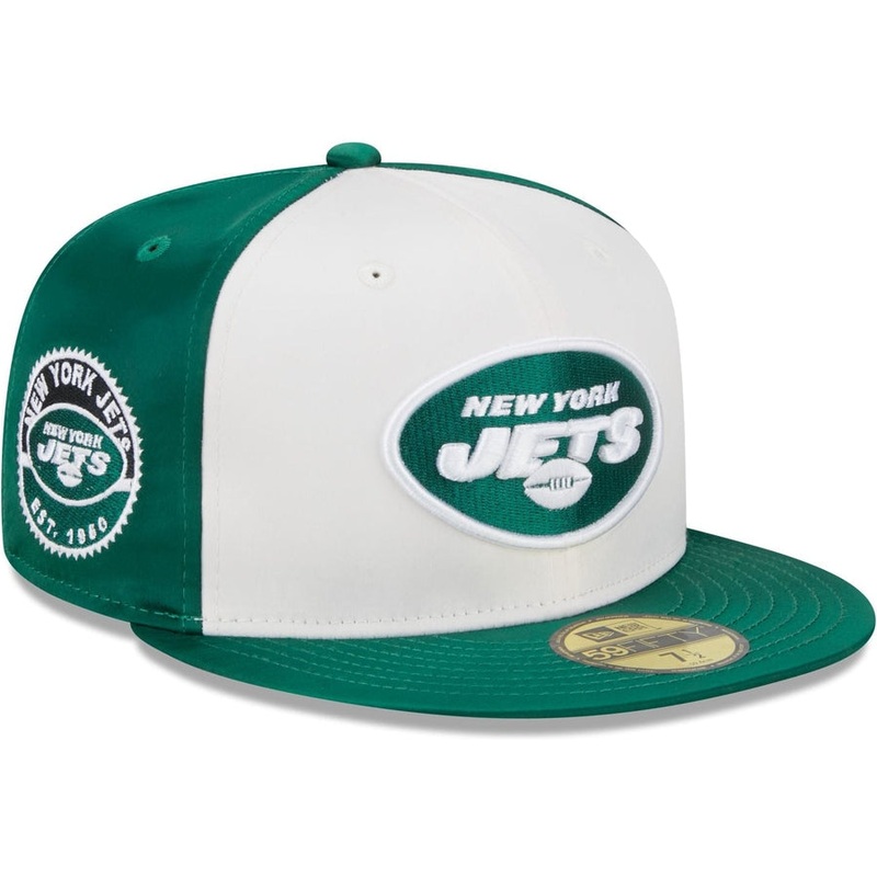New Era New York Jets Throwback Satin 2023 59FIFTY Fitted Hat