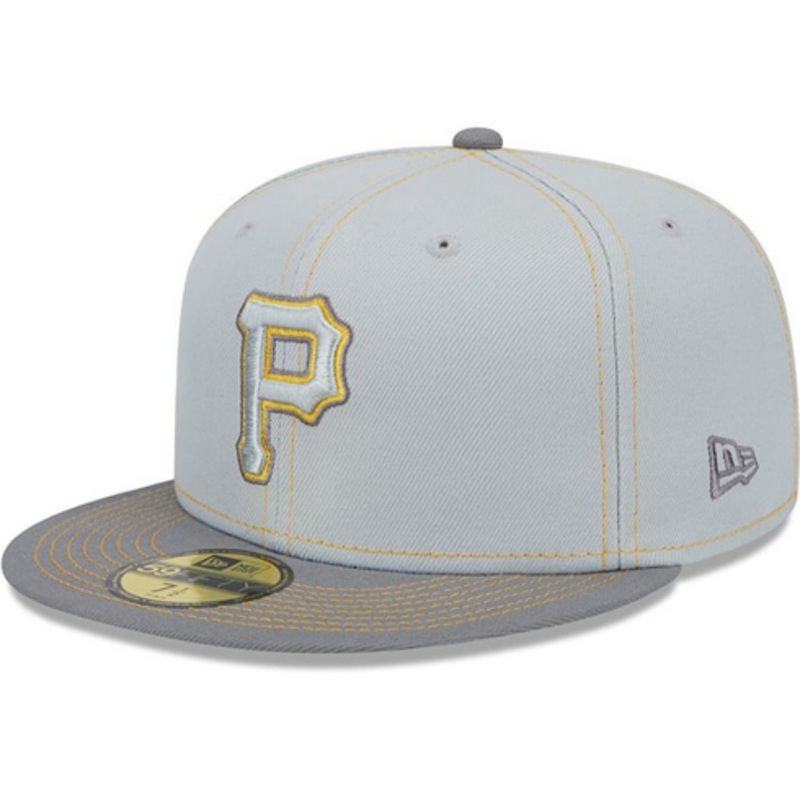 New Era Pittsburgh Pirates Gray Pop 59FIFTY Fitted Hat