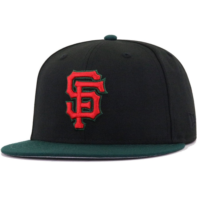 New Era San Francisco Giants Black Dark Green 59FIFTY Fitted Hat