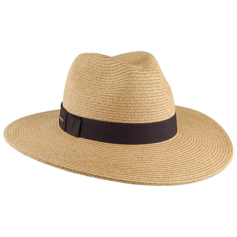 Scala Hats Helena Wide Brim Fedora Hat – Toast 1-Size