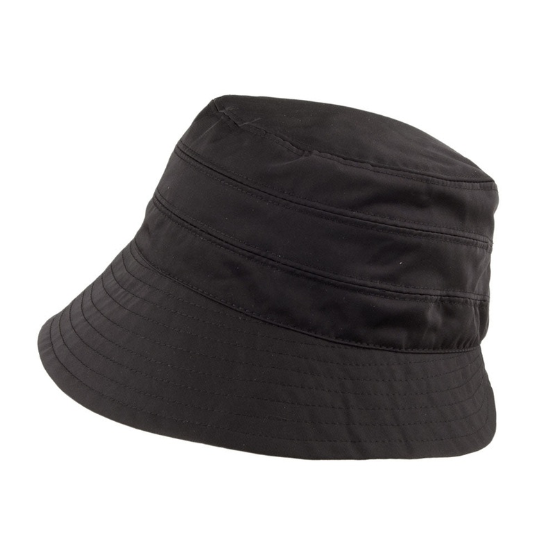 Scala Hats Maggie Nylon Rain Hat – Black 1-Size