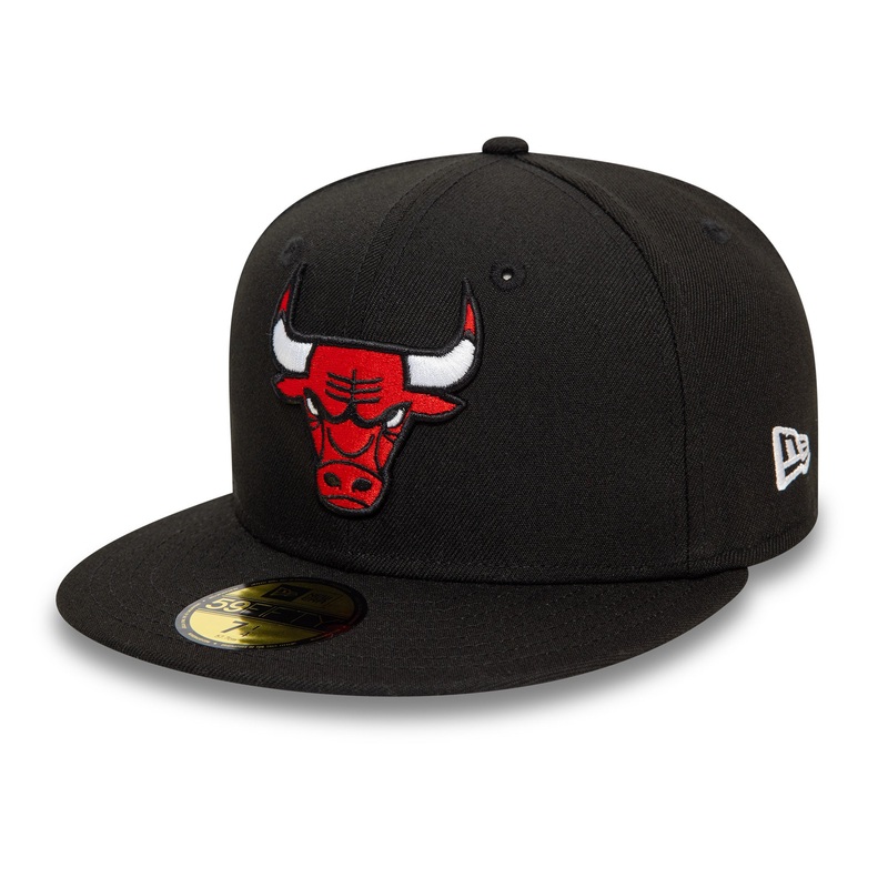 Chicago Bulls 59FIFTY NBA Essential Black Cap 7