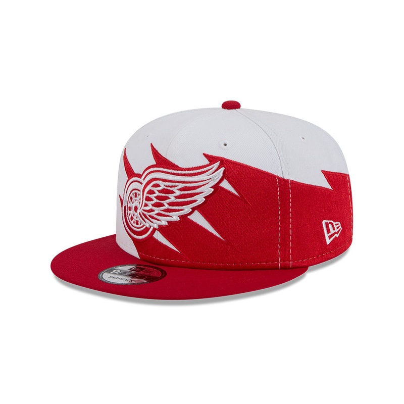 Detroit Red Wings New Era JAGGED 9Fifty Snapback Hat = Red