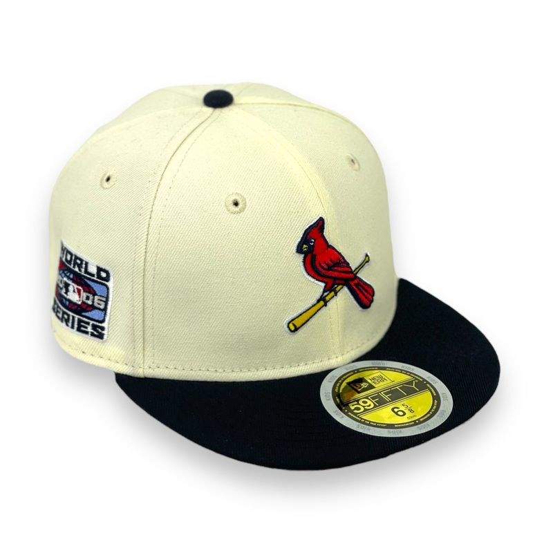 “KIDS” ST.LOUIS CARDINALS (0FF-WHITE) (2006 WORLDSERIES) NEW ERA 59FIFTY FITTED (RED UNDER VISOR) 63/8