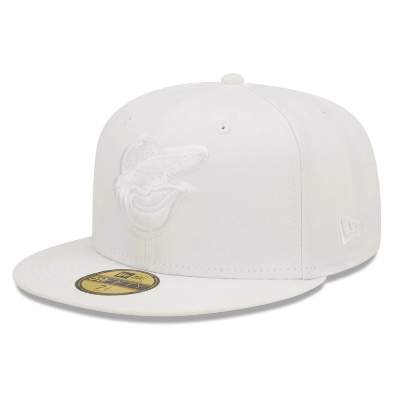 New Era Baltimore Orioles All White 59FIFTY Fitted Hat