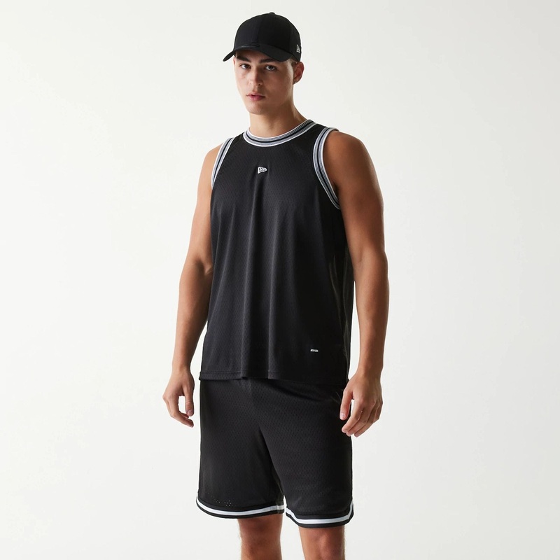 New Era Japan Mesh Black Sleeveless T-Shirt 4XL
