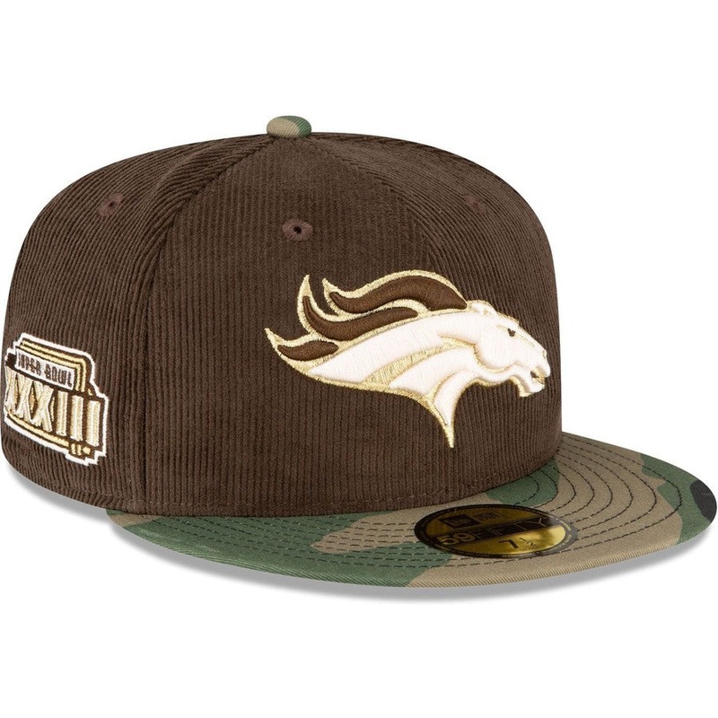 New Era Just Caps Brown Camo Denver Broncos 2023 59FIFTY Fitted Hat